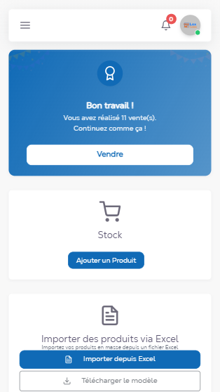 Application mobile Lax Sales POS — gestion commerce RDC offline
